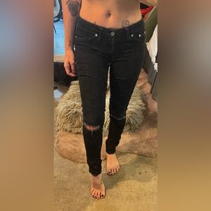 EUC AG dark denim legging, size 26